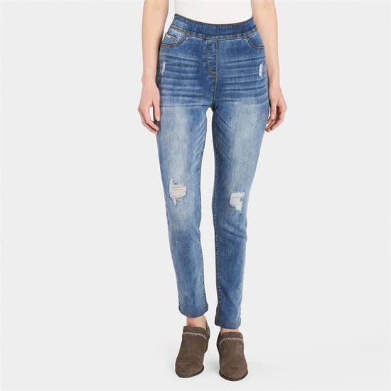 High rise skinny jeans