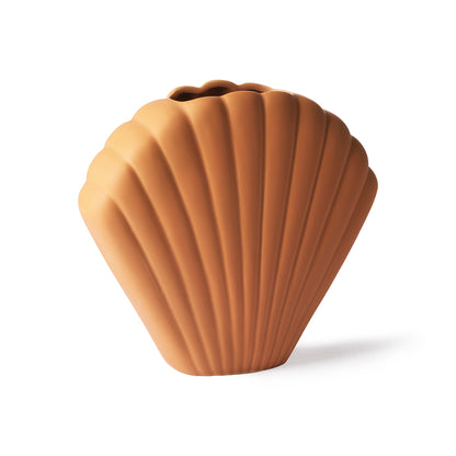 Terracotta shell vase