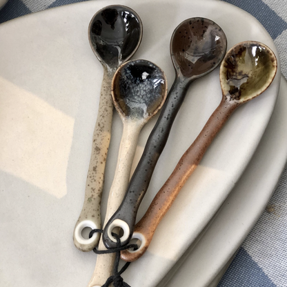 Ceramic tea spoons | set of 4