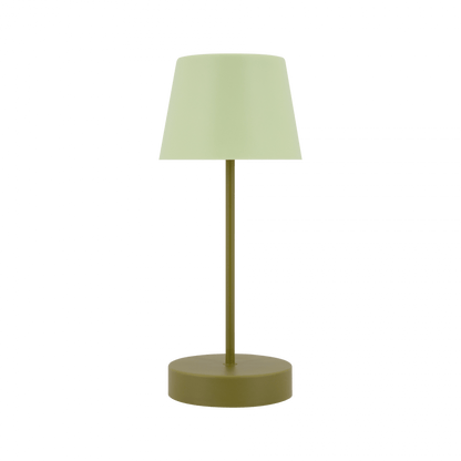 green table lamp for indoor and outdoor use