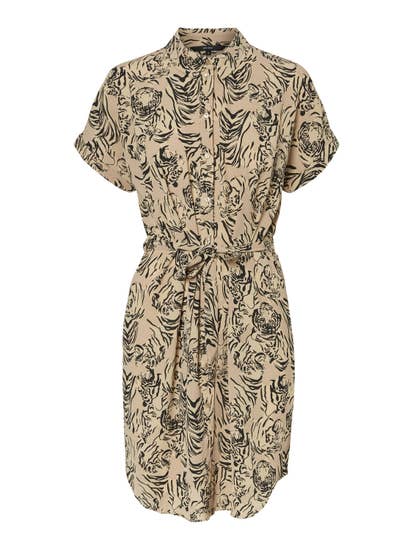 printed shirt dress nomad by vero moda