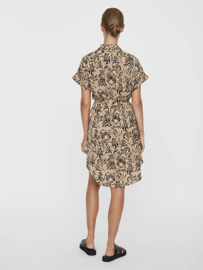 printed shirt dress nomad by vero moda