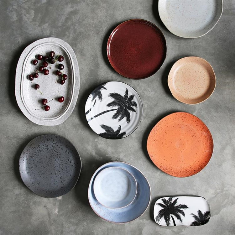 HKliving usa ceramic plates 