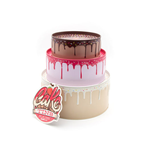 Cake tin storage set of 3