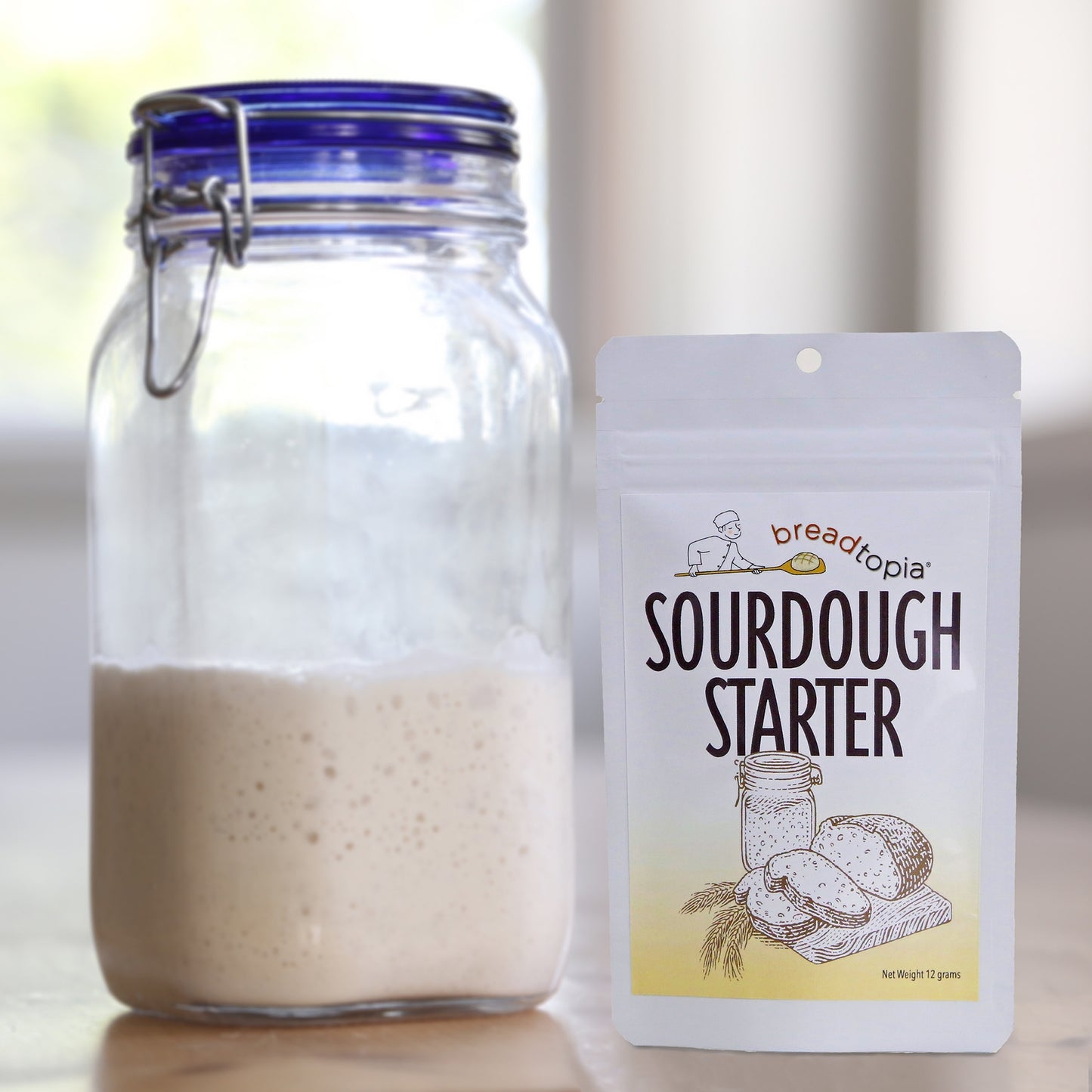 Sourdough bread starter (dry)