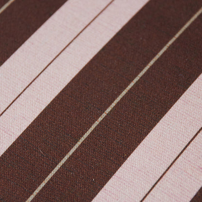 fabric swatch  blush and maroon striped upholstered bench