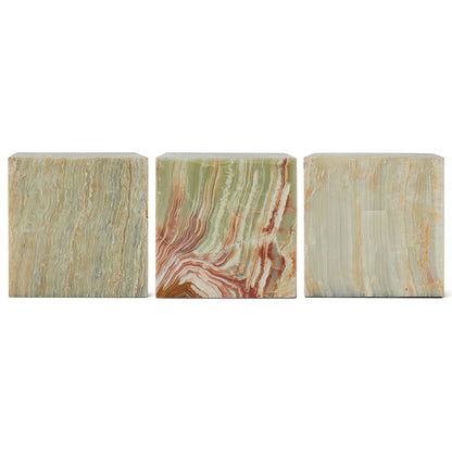 solid onyx green marble block table variations