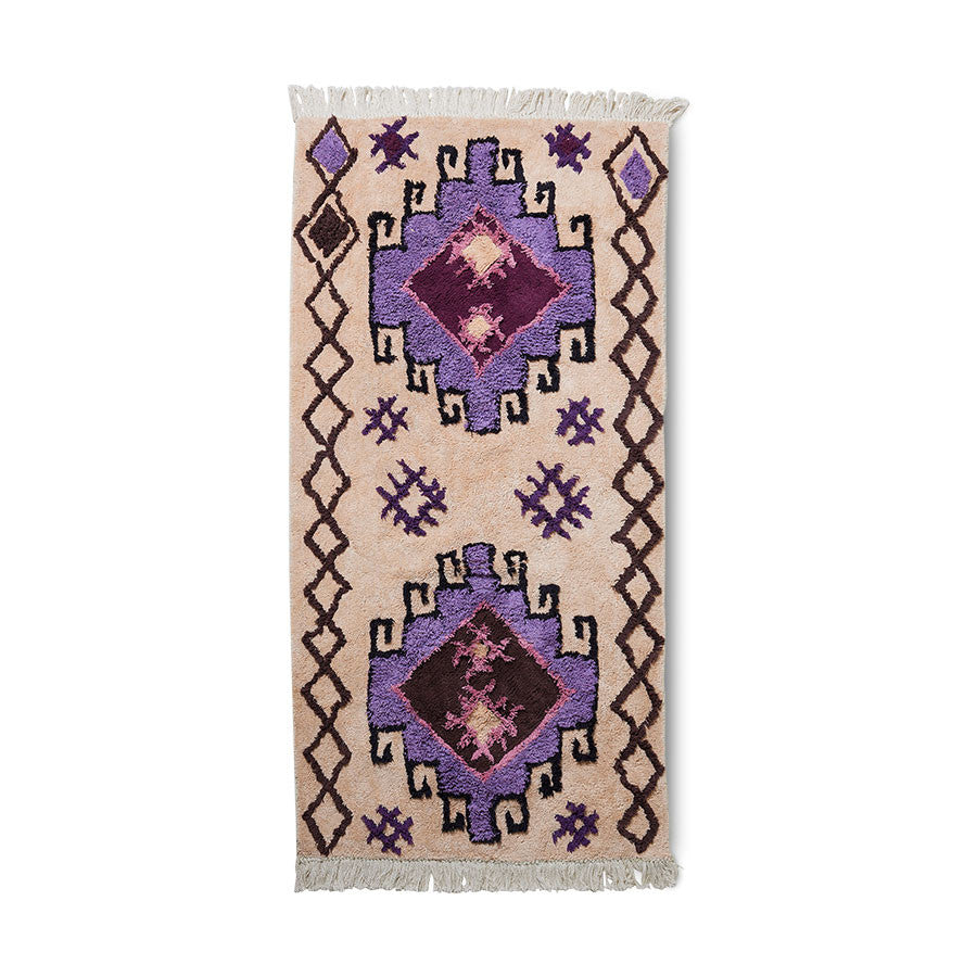 Bohemian style  large bath mat rug