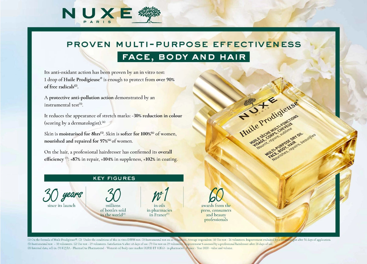 text about nuxe dry oil