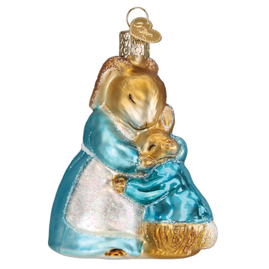 Mrs Rabbit and Peter Rabbit Christmas Ornament