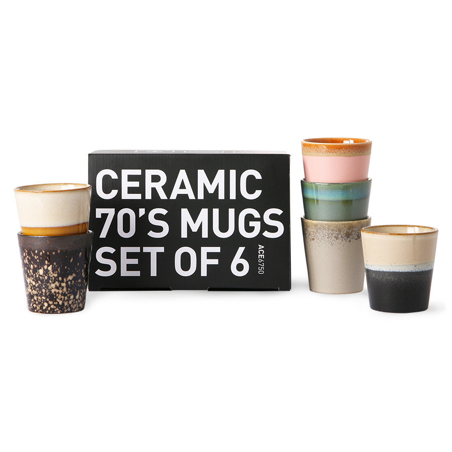 stoneware coffee cup tumblers with black gift box