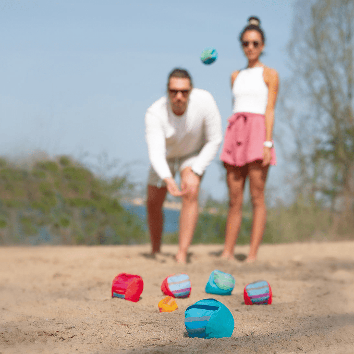 set of weighted balls for outdoor and indoor boccia game play