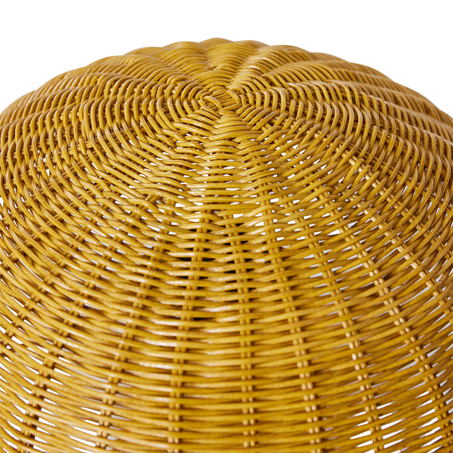 yellow rattan  rattan mushroom lamp