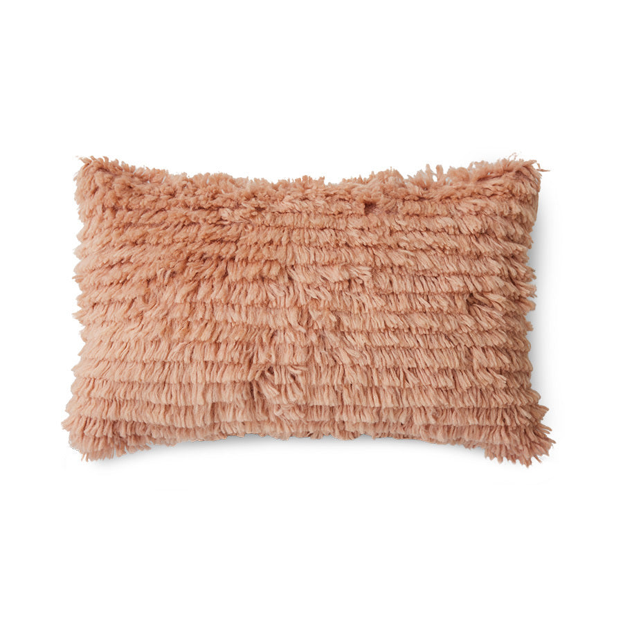 blush pink rugged pillow