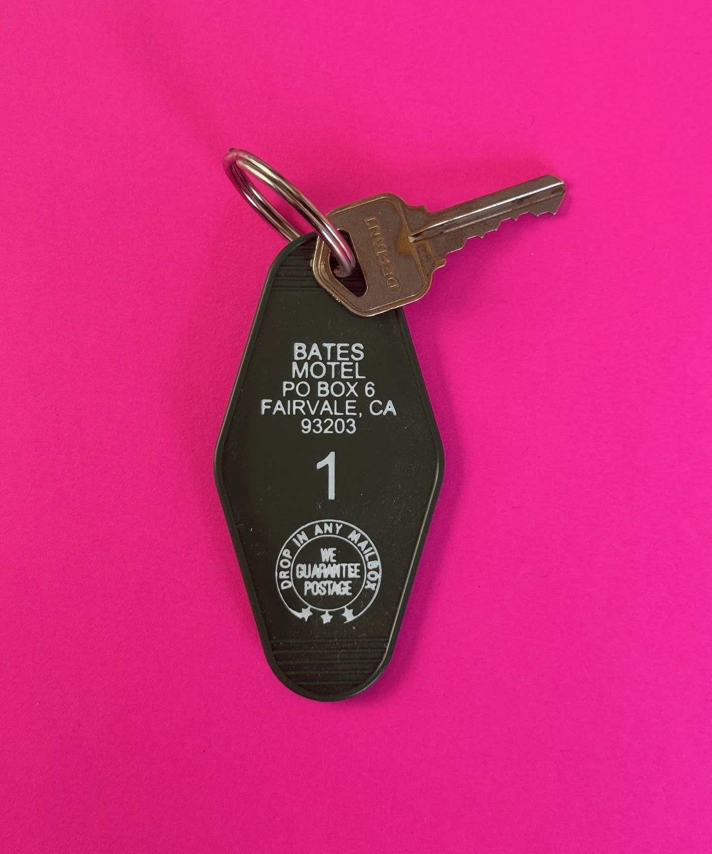 green motel key fob bates motel with key