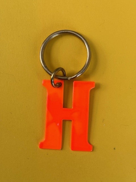 vintage key chain holder neon orangeH