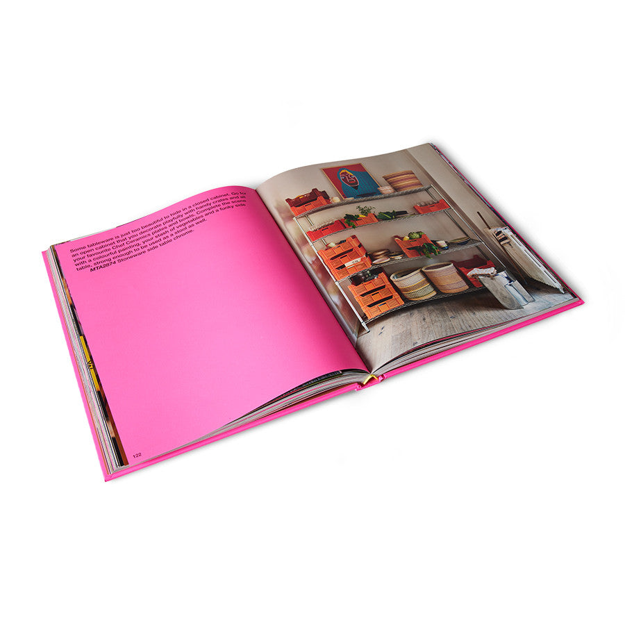 hardcover bright pink look book