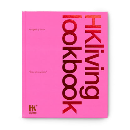 hardcover bright pink look book