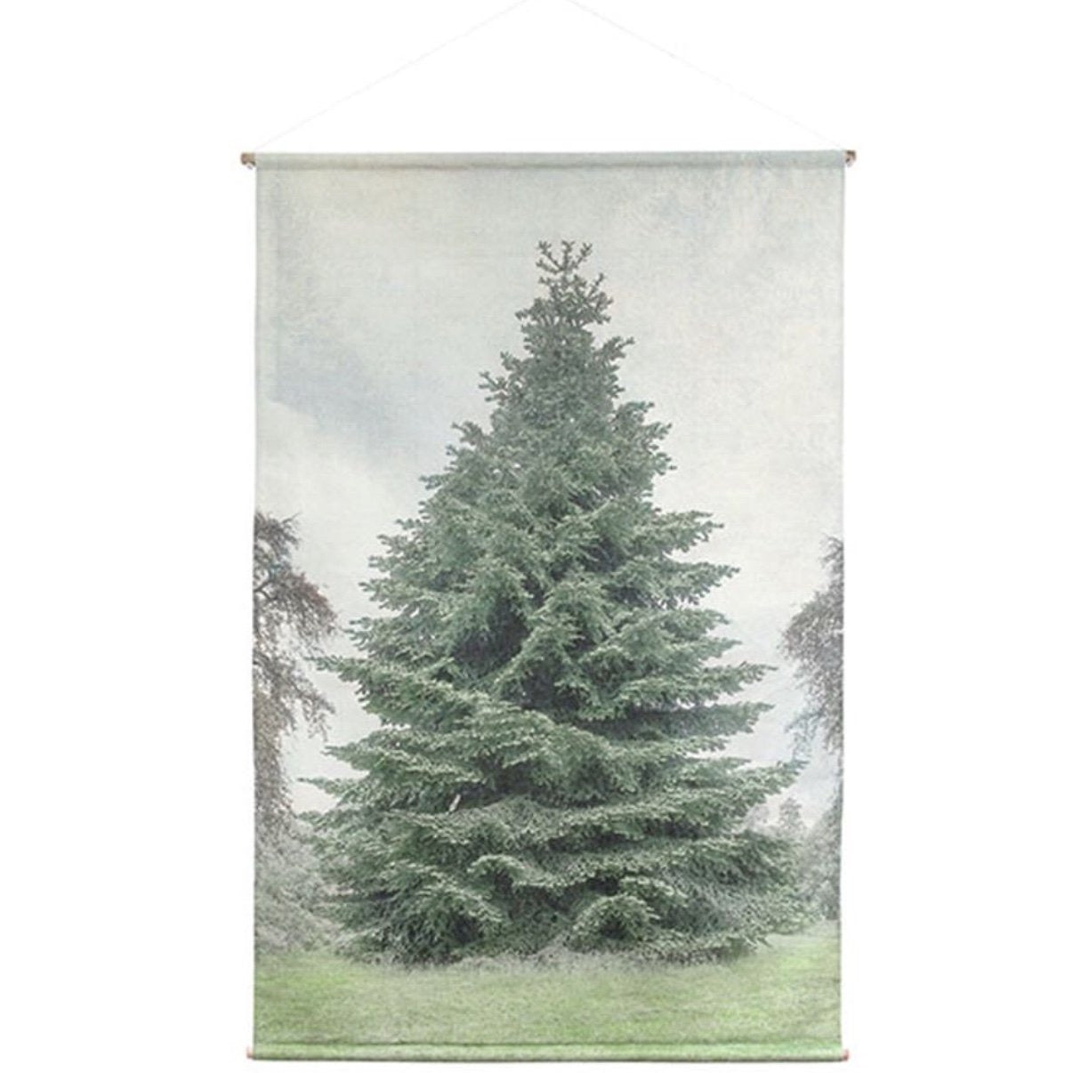 wall hanging of pine tree