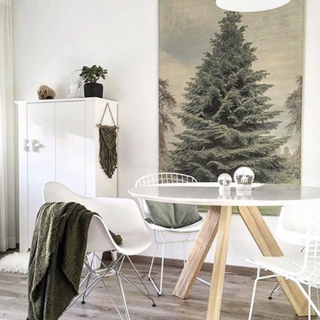 Christmas tree wall tapestry