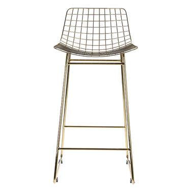 Brass metal wire chair by HK living