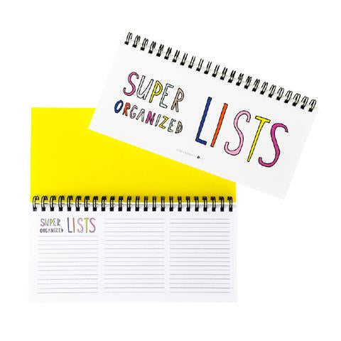Super organized lists with colorful design 