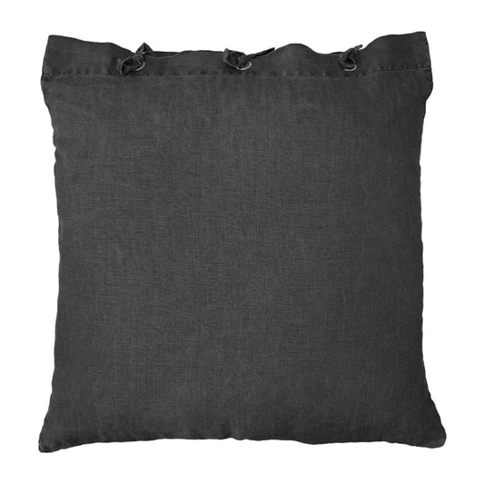 Linen pillow - charcoal