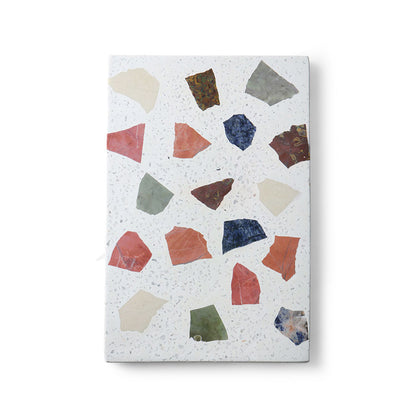 marble and terrazzo plate with colors