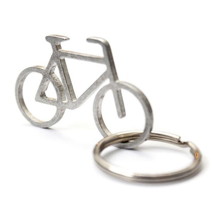 key chain of bike made of recycled metal 