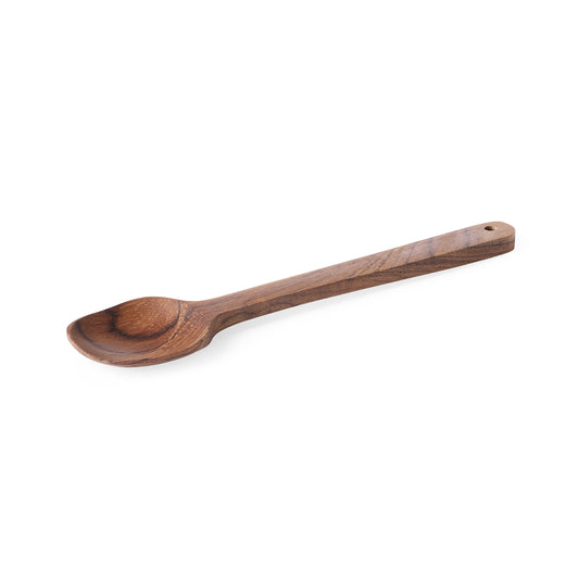 hand carved sugar spoon made from teak wood
