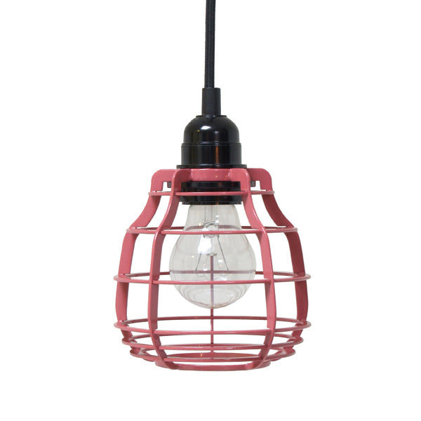 pendant light fixture marsala red with black electrical cord