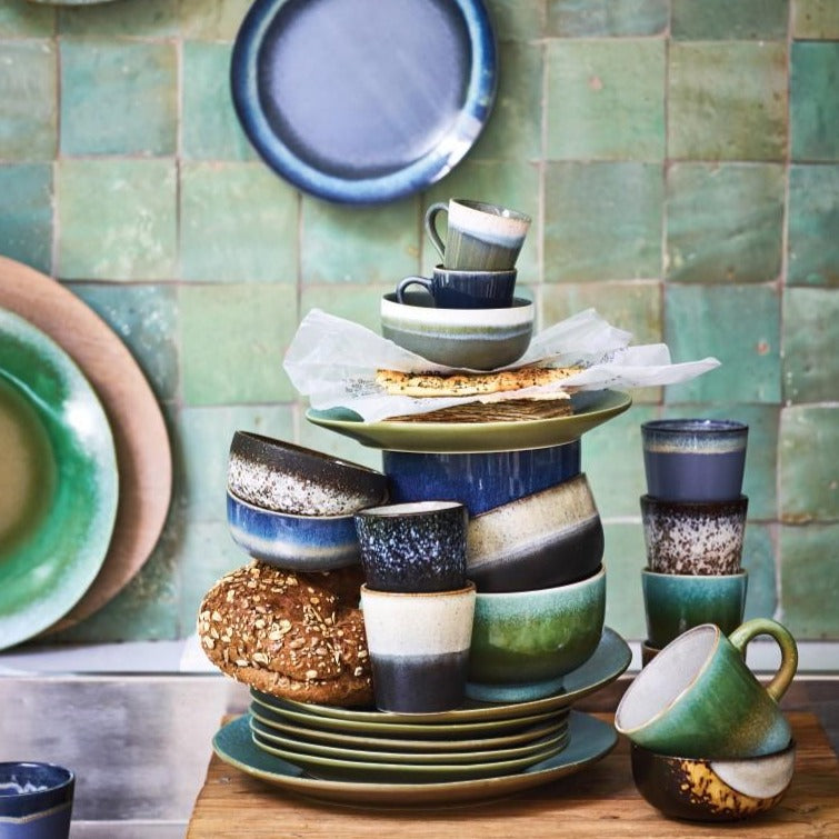 stack of ceramics in varios colors