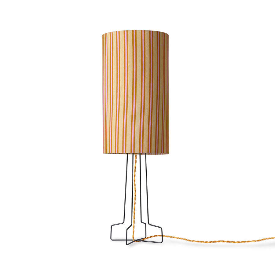 striped table lamp