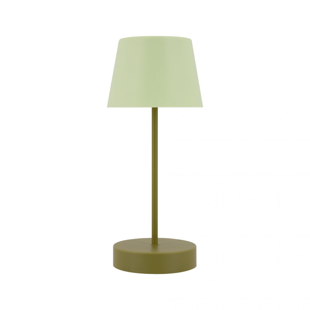 green table lamp for indoor and outdoor use