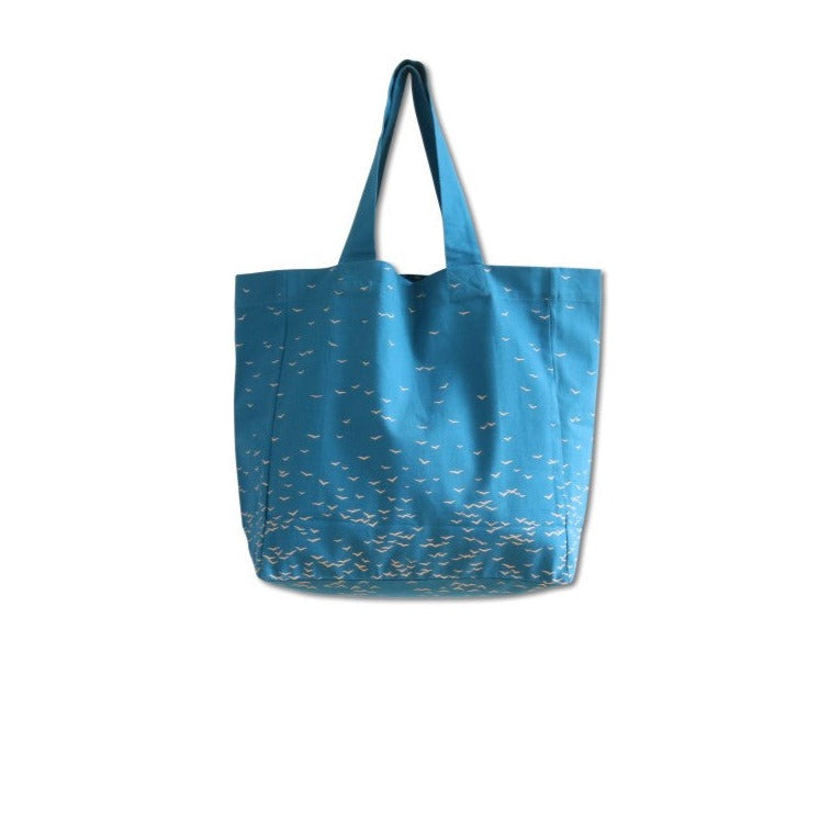 jurianne matter eco friendly blue cotton tote