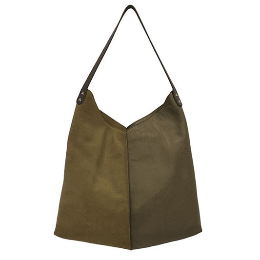 Green leather bag