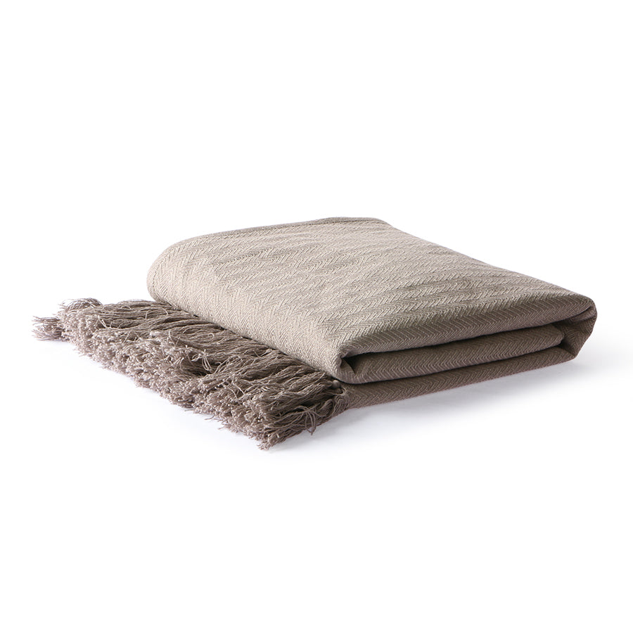 hkliving usa throw blanket in taupe