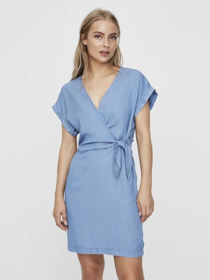 Wrap dress - blue