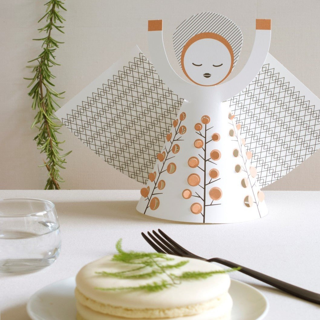 large white paper angel by dutch designer jurianne matter